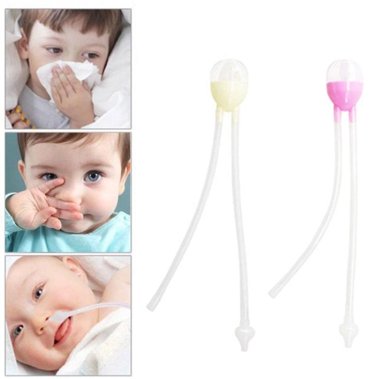 Newborn Baby Safety Nose Cleaner Vacuum Suction Nasal Aspirator Flu Protections Nasal Aspirator Nasal Snot Nose Cleaner Baby, pink, yellow, blue