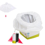 Portable Travel Urine Bag Emergency Mobile Mini Toilet Folding Potty, Travel Urine Bag