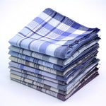 Multicolor Plaid Stripe Men Pocket Squares Business Chest Towel Handkerchiefs  100% Cotton