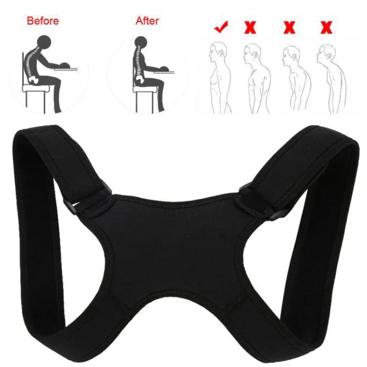 3 PCS Adjustable Adult Spine Posture Corrector Protection Back Shoulder Posture Correction Belt Band Humpback Back Pain Relief Corrector Belt