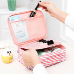 Large Capacity Portable Lady Waterproof Padded Travel Cosmetic Bag Beautician Storage Bags Women Makeup Bag