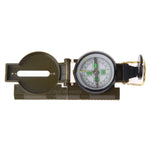 Portable Folding Army Green Lens Compass Multifunction Mini Camping Climbing Outdoor Tool, Army Green