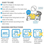 Chair Portable Seat Dining Lunch Chair Seat Safety Belt Stretch Wrap Feeding Chair Harness Seat Booster