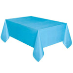 Disposable Plastic Tablecloth Solid Color Wedding Birthday Party Table Cover Rectangle Desk Cloth Wipe Covers