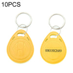 10 PCS 125KHz TK/EM4100 Proximity ID Card Chip Keychain Key Ring