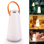 Portable Touch Switch Rechargeable LED Table Lamp Outdoor Camping Emergency Night Light with Handle
