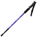NECASIL Three-section Aluminum Alloy Straight Handle Retractable Trekking Trekking Pole, Three-section (Black), Three-section (Red), Three-section (Blue), Three-section (Silver), Three-section (Purple), Three-section (Gold)