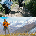 NECASIL Three-section Aluminum Alloy Straight Handle Retractable Trekking Trekking Pole, Three-section (Black), Three-section (Red), Three-section (Blue), Three-section (Silver), Three-section (Purple), Three-section (Gold)