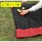 Portable Ultra-thin Folding Camping Mat Pocket Waterproof Blanket Outdoor Picnic Mat Sand Beach Mat, Size: 70*110cm, 70x110cm Red, 70x110cm Blue