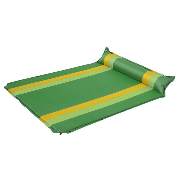 Color Matching Automatic Inflatable Outdoor Sports Double Camping Air Cushion, 190x130x3.5cm Green, 190x130x3.5cm Blue, 190x130x3.5cm Orange