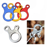 10 PCS Camping Tent Cord Rope Fastener Carabiner Hook Hanger Tightener Wind Rope Buckles, Aluminum alloy buckle(Blue), Aluminum alloy buckle(Golden), Aluminum alloy buckle(Red), Aluminum alloy buckle(Silver)