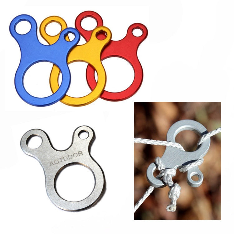 10 PCS Camping Tent Cord Rope Fastener Carabiner Hook Hanger Tightener Wind Rope Buckles, Aluminum alloy buckle(Blue), Aluminum alloy buckle(Golden), Aluminum alloy buckle(Red), Aluminum alloy buckle(Silver)