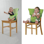 Baby Portable Seat Kids Chair Travel Foldable Washable Infant Dining Seat Cover Safety Belt
