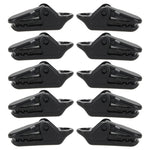 10pcs Tents Accessories Awning Wind Rope Clamp Plastic Clip Outdoor Camping Tent Alligator Cip Hook, Plastic Clip
