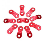 10 PCS Outdoor Camping Aluminum Alloy Cord Runners Rope Tensioners Tent Guy Line Rope Tensioners, Aluminum alloy buckle