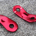 10 PCS Outdoor Camping Aluminum Alloy Cord Runners Rope Tensioners Tent Guy Line Rope Tensioners, Aluminum alloy buckle