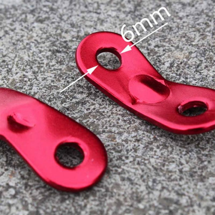 10 PCS Outdoor Camping Aluminum Alloy Cord Runners Rope Tensioners Tent Guy Line Rope Tensioners, Aluminum alloy buckle