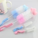 2 Sets Baby Nipple Milk Bottle Cup 360 Degree Sponge Cleaner Pacifier Brush, Random Color Delivery, Milk Bottle Cup