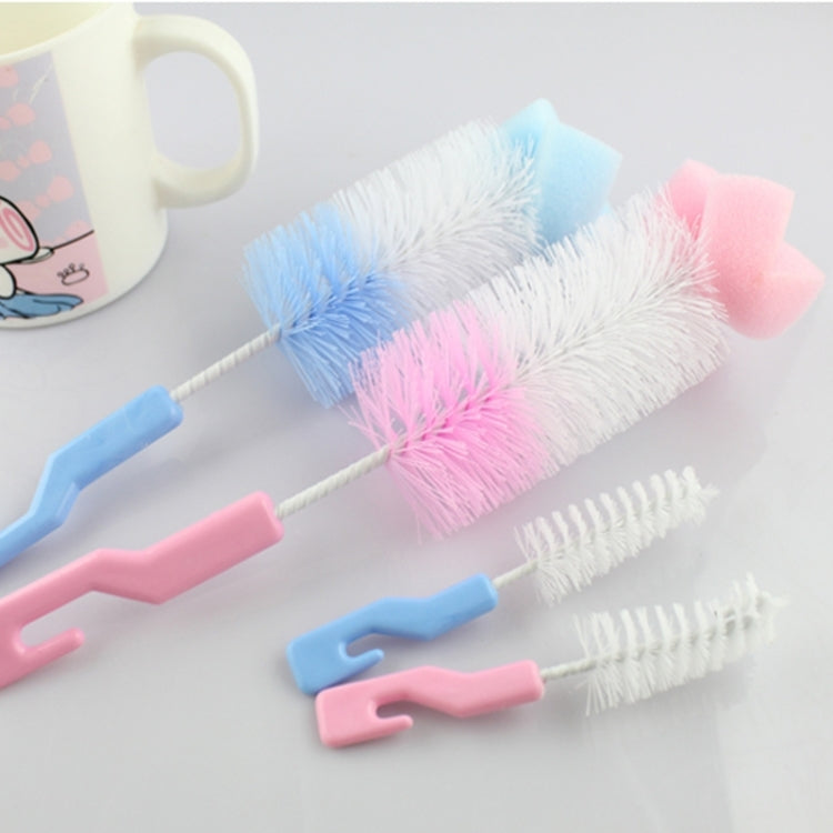 2 Sets Baby Nipple Milk Bottle Cup 360 Degree Sponge Cleaner Pacifier Brush, Random Color Delivery, Milk Bottle Cup