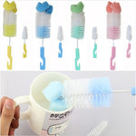 2 Sets Baby Nipple Milk Bottle Cup 360 Degree Sponge Cleaner Pacifier Brush, Random Color Delivery, Milk Bottle Cup