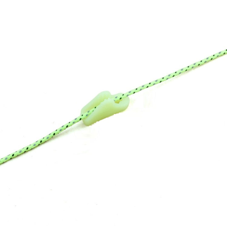 10 PCS Outdoor Luminous Rope Buckle Fluorescence Tent Triangle Buckle Alert Reminder Accidental Danger Tent Wind Rope Adjuster, Triangle Buckle