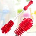 Washing Cleaning Rotary Handle Long Handle Scrubbing Feeding-bottle Brush