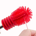 Washing Cleaning Rotary Handle Long Handle Scrubbing Feeding-bottle Brush