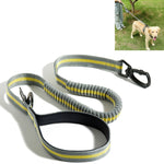 Dog Outdoor Anti-Scourge Traction Rope Nylon Reflective Elastic Stretch Dog Walking Rope, Elastic Stretch Yellow, Elastic Stretch Green