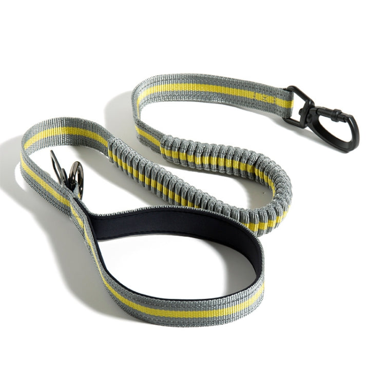 Dog Outdoor Anti-Scourge Traction Rope Nylon Reflective Elastic Stretch Dog Walking Rope, Elastic Stretch Yellow, Elastic Stretch Green