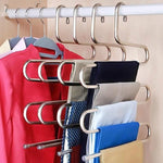 5 Layers S Shape Multi-Functional Clothes Hangers Pants Storage Hangers, S Shape Hangers