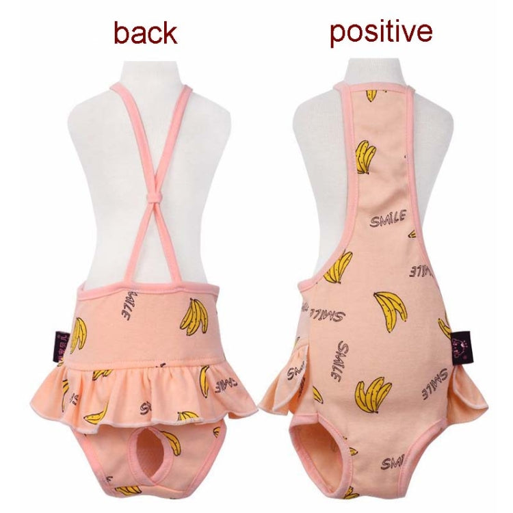 Banana Printed Dog Physiological Pants Comfortable Breathable Strap Pet Physiological Pants, S, M, L, XL
