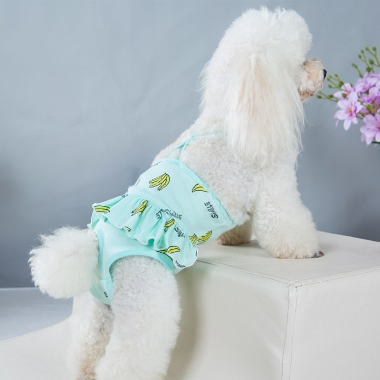 Banana Printed Dog Physiological Pants Comfortable Breathable Strap Pet Physiological Pants, S, M, L, XL