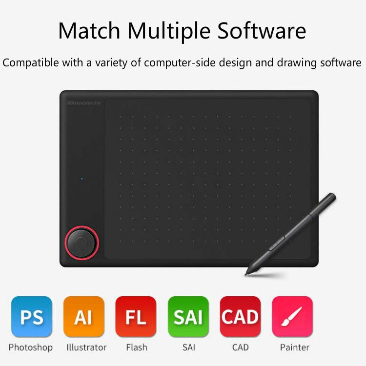 لوح رقمي Tianmin G30 Magic Circle يمكن توصيله بالهاتف، لوحة رسم يدوية للرسم والتلوين