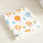 Six-Layer Gauze Cotton Baby Square Handkerchief Saliva Towel Styles Random Delivery, 25x25cm, 30x30cm