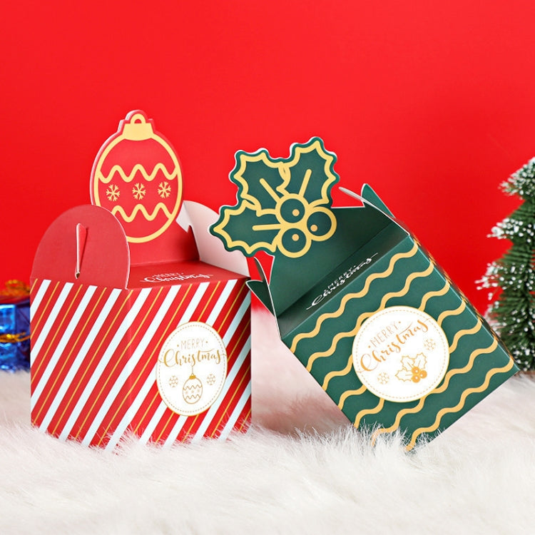 Christmas Eve Apple Packaging Gift Box Candy Box (Green), Green