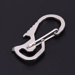 Outdoor Tools Carabiner  Hex Driver Bottle Opener Keychain Ring Climbing Accessories