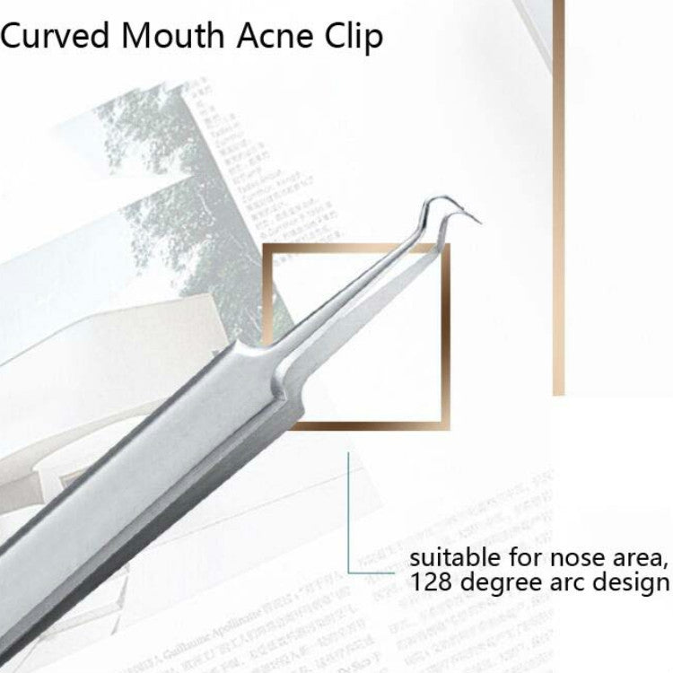 5pcs /Set Acne Needle Stainless Steel Acne Clamp Squeeze Acne Blackhead Tool, 2 in 1, 5 in 1