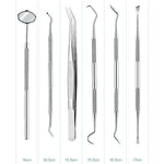 Stainless Steel Dental Tools Dental Care Tartar Tool Dentist Tool Set, 3 in 1 Silver Box, 5 in 1 Silver Box, 6 in 1 Silver Box, 6 in 1 Pink Box, 6 in 1 Black Box, 5 in 1 Steel Side Leather Case