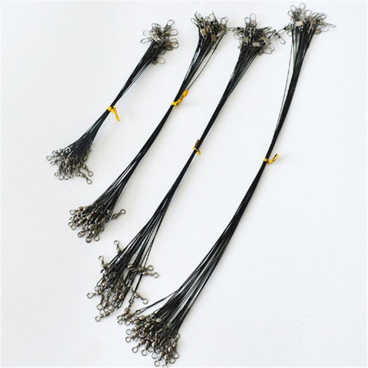 20 PCS Luya Front Wire With Pin Wire Anti-bite Wire, 20CM, 25CM, 30CM, 15CM
