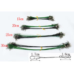 20 PCS Luya Front Wire With Pin Wire Anti-bite Wire, 20CM, 25CM, 30CM, 15CM