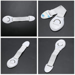 10 PCS Cabinet Door Lock Kids Drawer Locker Security Invisible Locks for Home Storage Child Lock Baby Safety Cabinet Lock, 10 PCS
