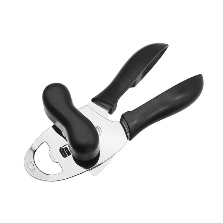 4 in 1 Multifunctional Can Opener Kitchen Household Lid Opener Canning Knife, Black, Green
