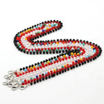 Mask Lanyard Handmade Crystal Bead Chain Anti-Drop Hanging Glasses Chain, Colorful, Black, Red, White