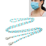 Necklace Personalized Handmade Crystal Bead Chain Mask Anti-Lost Lanyard Glasses Chain