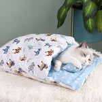 Closed Removable and Washable Cat Litter Sleeping Bag Winter Warm Dog Kennel, S, M, L