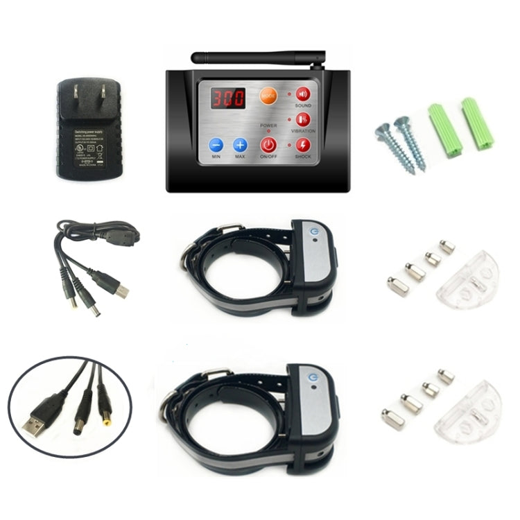 2-in-1 Smart Wireless Waterproof Zaunfernbedienung Hundetrainer mit Halsband, 420G, 580G, 700G