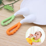 2 PCS Baby Curved Spoon Eat Spoon Baby Pacifier Feeding Spoon Solid Supplies Curved Spoon Children Tableware, Curved Spoon