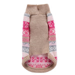 Autumn Winter Pet Clothes Christmas Snowflake Knitted Pattern Sweater, XXS, XS, S, M, L, XL, XXL