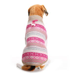 Autumn Winter Pet Clothes Christmas Snowflake Knitted Pattern Sweater, XXS, XS, S, M, L, XL, XXL