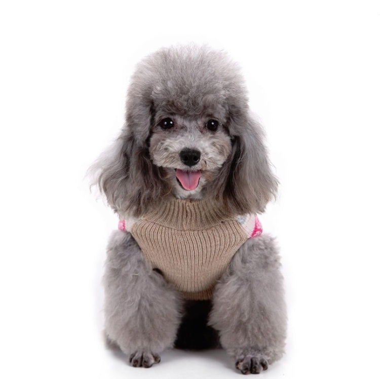 Autumn Winter Pet Clothes Christmas Snowflake Knitted Pattern Sweater, XXS, XS, S, M, L, XL, XXL